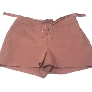 Express pink rose mud rise shorts
